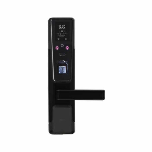 ZM100 biometric door lock black colour - fingerprint and face recognition